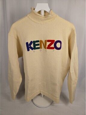 Vintage Kenzo 100% Wool Golf Pullover Sweater